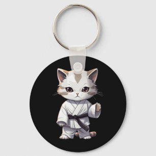 Chaveiro Karate Gatinho Fofo Artes Marciais Gatinha Para Am