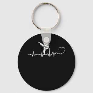 Chaveiro Karate Heartbeat Gift Para Karateka