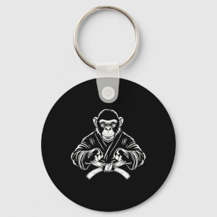 Chaveiro Karate Monkey Desenho Kickboxing Jiu-jitsu Mma Mar