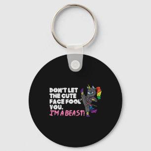 Chaveiro Karate Ninja Unicorn Cute Face Beast Taekwondo Wom