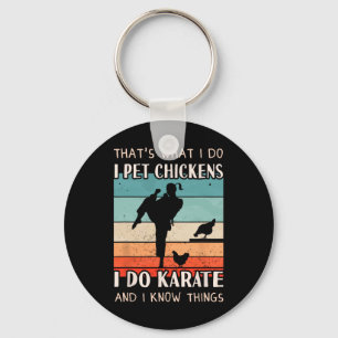 Chaveiro Karate Outfit - Design para galinhas reprodutoras 