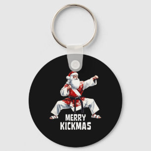Chaveiro Karate Santa Claus Feliz de Natal Kickmas Martial