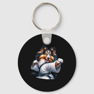 Chaveiro Karate Shetland Sheepdog Amantes de os animais de
