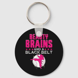 Chaveiro Karate Shirt Beauains E Black Belt Engraçados