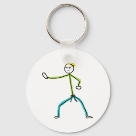 Chaveiro Karate Stickman