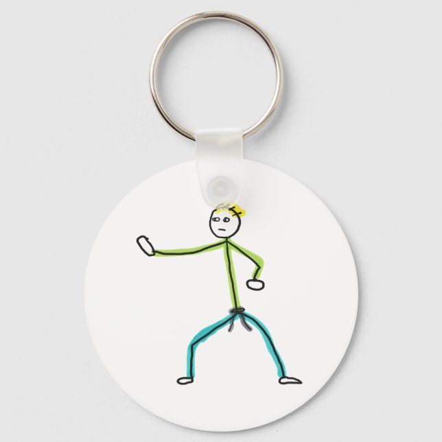 Chaveiro Karate Stickman (Frente)