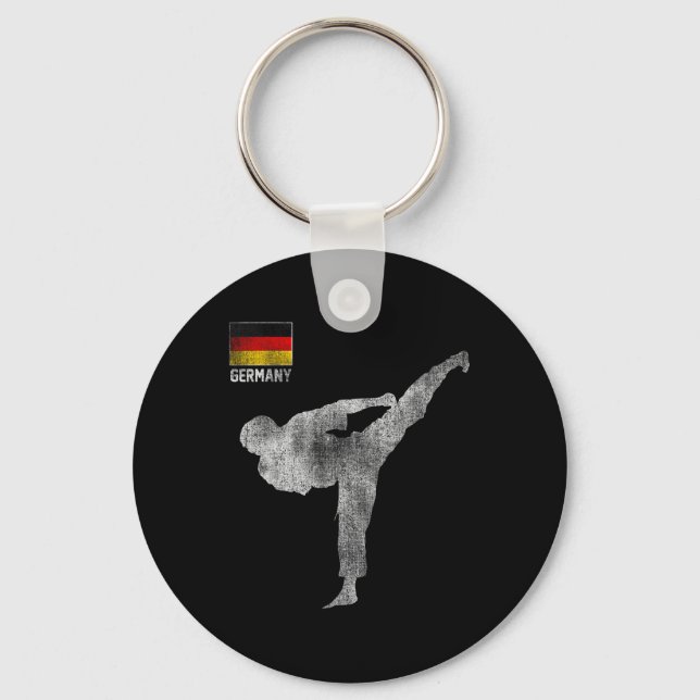 Chaveiro Karate Team Martial Arts Mma Kick Germany German V (Frente)