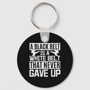 Chaveiro Karate Um Cinturão Negro É Um Cinturão Branco Que