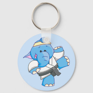 Chaveiro Karato de Elefante Azul