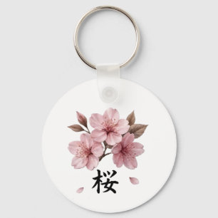 Chaveiro Katana Sakura Estética Japonesa