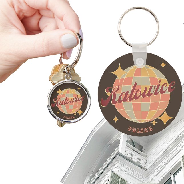 Chaveiro Katowice City Polônia Retro Vintage (Criador carregado)