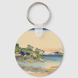 Chaveiro Katsushika Hokusai Enoshima na província de Sagami
