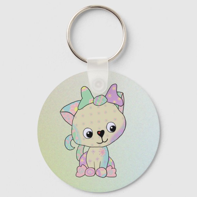 Chaveiro Kätzchen kunterbunt (Frente)