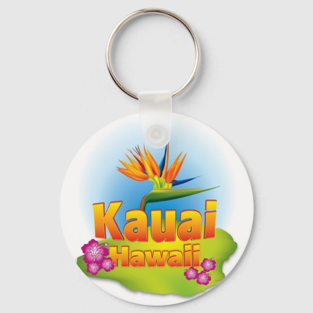 Chaveiro Kauai, Hawaii Key Chain Design (Frente)