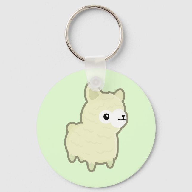 Chaveiro Kawaii alpaca (Frente)