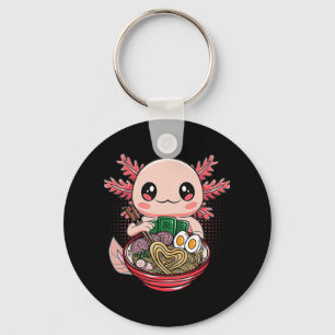 Chaveiro Kawaii Axolotl Comendo Ramen Nodles Anime Gift Gir
