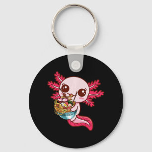 Chaveiro Kawaii Axolotl Comeu Ramen Japonês Noodles Ki