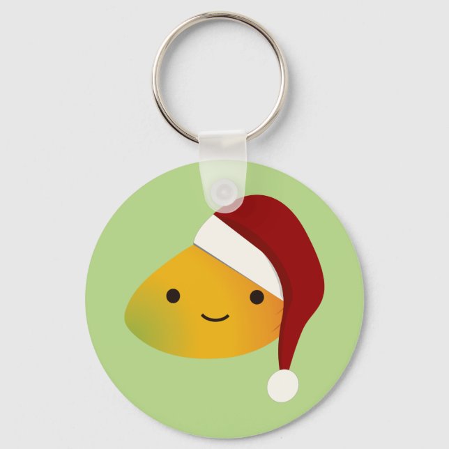 Chaveiro Kawaii Christmas Mango (Frente)