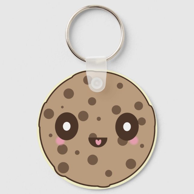 Chaveiro Kawaii Cookies com chip de chocolate (Frente)
