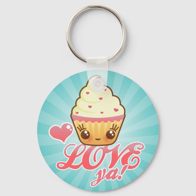 Chaveiro Kawaii Cuppy Cake (Frente)