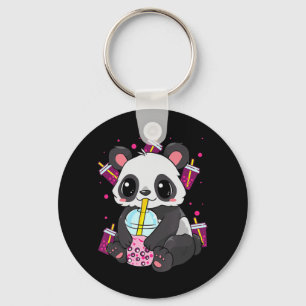 Chaveiro Kawaii Cute Anime Panda Boba Bubble Tea Otaku Men