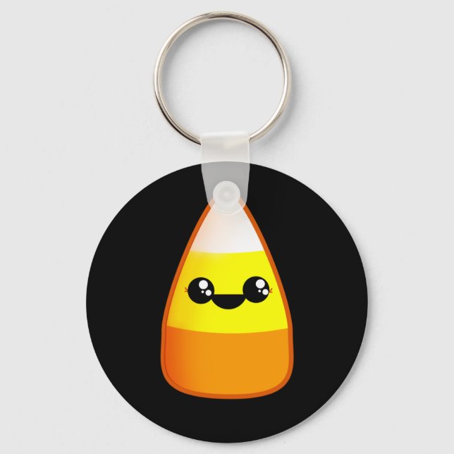 Chaveiro Kawaii Halloween Candy Corn (Frente)