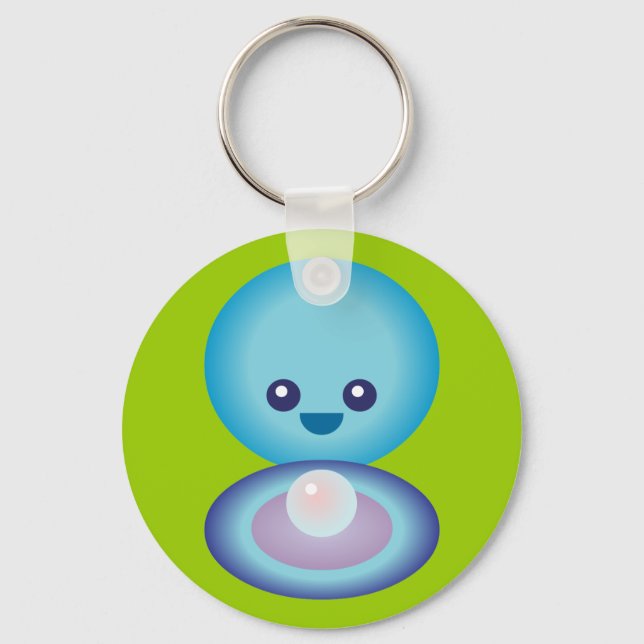 Chaveiro Kawaii Happy Clam (Frente)