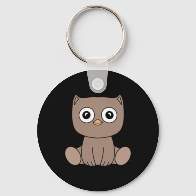 Chaveiro Kawaii Hedgehog Sticker Adorável (Frente)