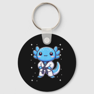 Chaveiro Kawaii Karate Axolotl Artes Marciais