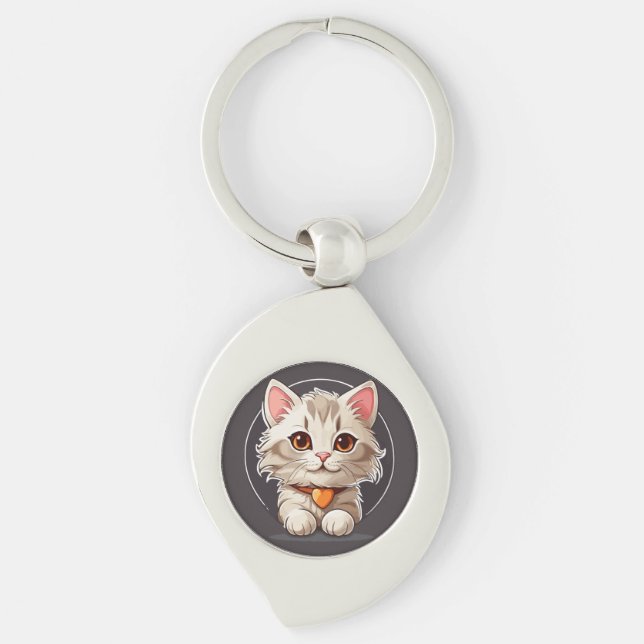 Chaveiro Kawaii Kitty Cat (Frente)
