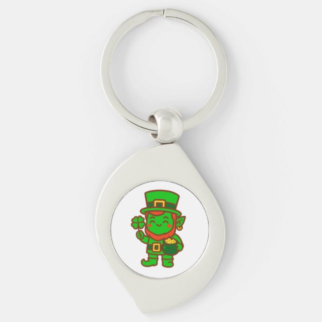 Chaveiro Kawaii Lucky Leprechaun (Frente)