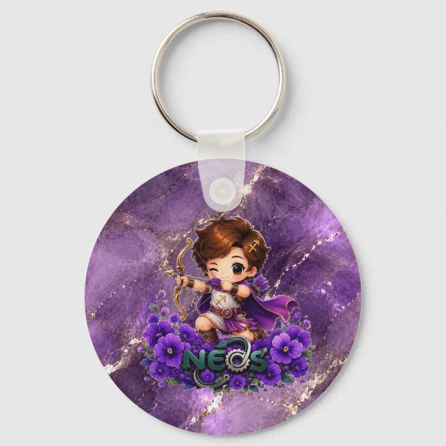 Chaveiro Kawaii Neos Zodíaco Sagitário (Frente)