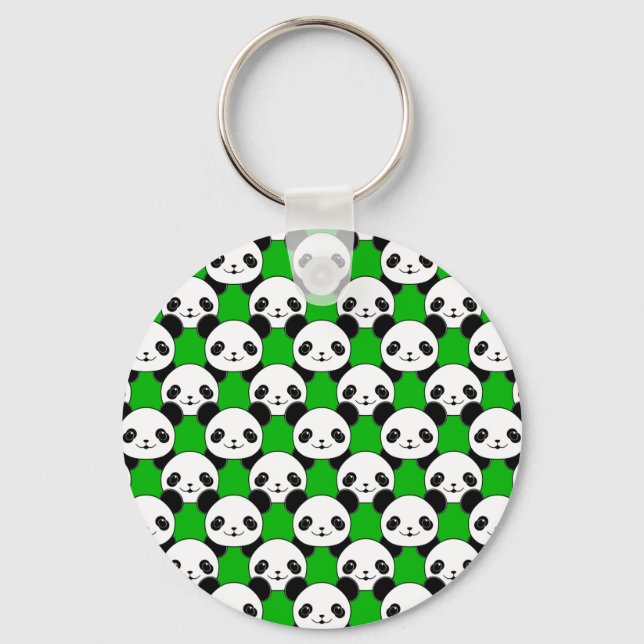 Chaveiro Kawaii Panda Bear Pattern (Frente)