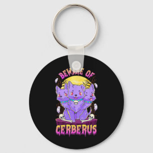Chaveiro Kawaii Pastel Gótico Cute Creepy 3 cabeças Diversã