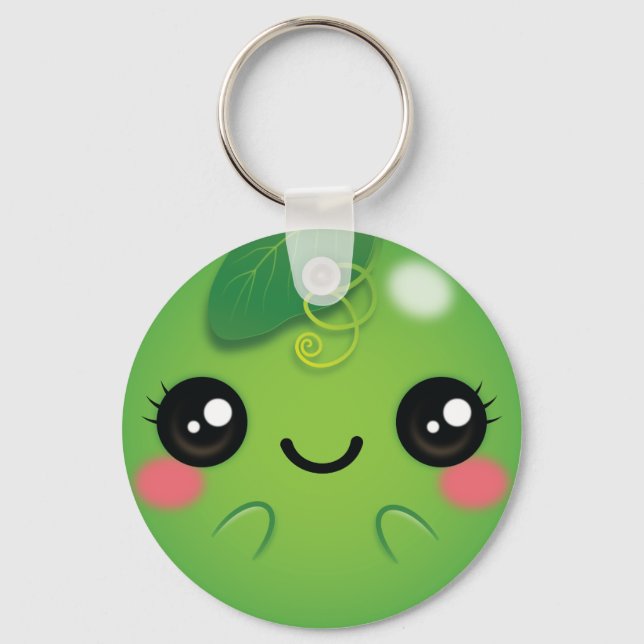 Chaveiro Kawaii Pea (Frente)