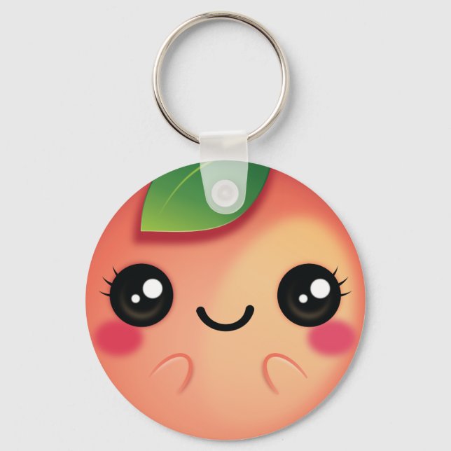 Chaveiro Kawaii Peach (Frente)