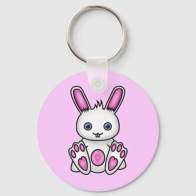 Chaveiro Kawaii Pink Bunny (Frente)