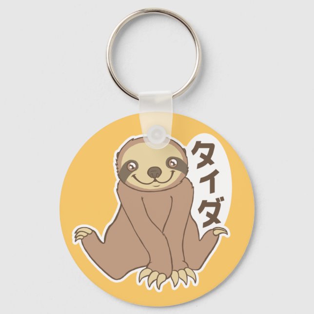 Chaveiro Kawaii Sloth (Frente)