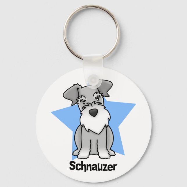 Chaveiro Kawaii Star Schnauzer (Frente)