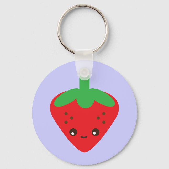 Chaveiro Kawaii Strawberry (Frente)