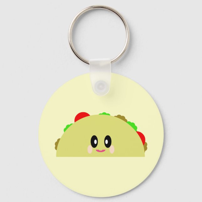 CHAVEIRO KAWAII TACO CUTE KEYCHAIN (Frente)