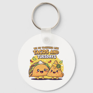 Chaveiro Kawaii Taco & Nacho   Nós Combinamos Como Tacos