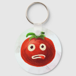 Chaveiro Kawaii Tomato Cute Engraçado Cartoon Vegetal