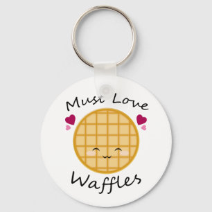 Chaveiro Kawaii Waffle