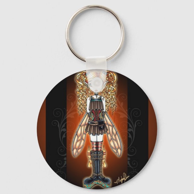 Chaveiro "Kayla" Steampunk Fairy Key Chain (Frente)