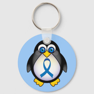 Chaveiro Kechain de Sensibilização do Pinguim de Fita Azul-