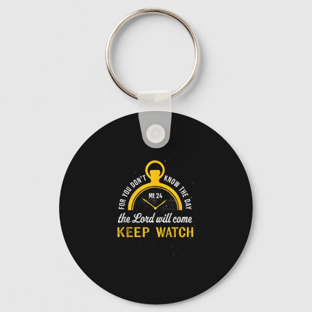 Chaveiro Keep Watch Matthew 24_42  (Frente)