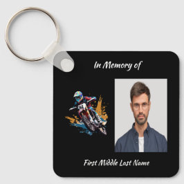 Chaveiro Keepsake  Memorial Motocross Motorcycle Racing