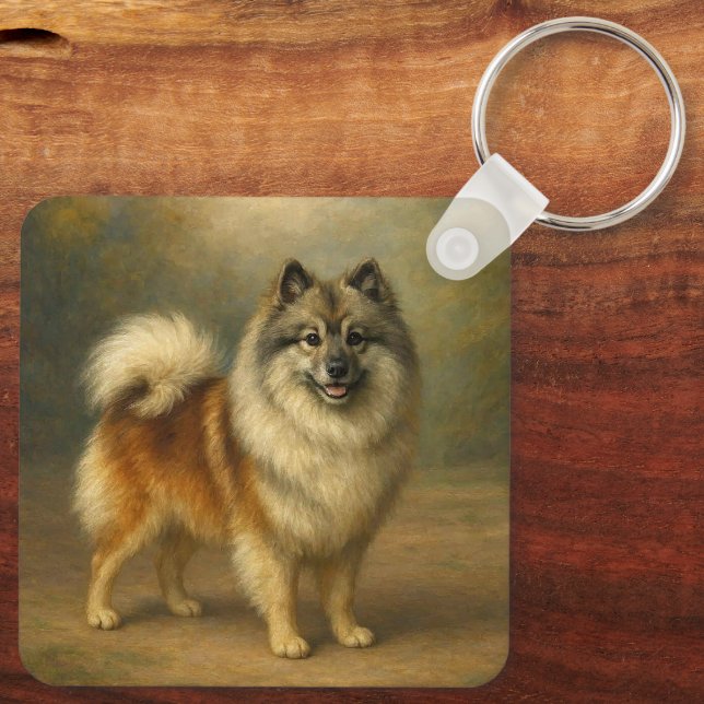 Chaveiro Keeshond (Verso)