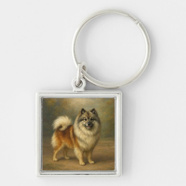Chaveiro Keeshond (Frente)